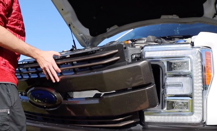 How To Remove The Grille From A 2017-2019 Ford Super Duty