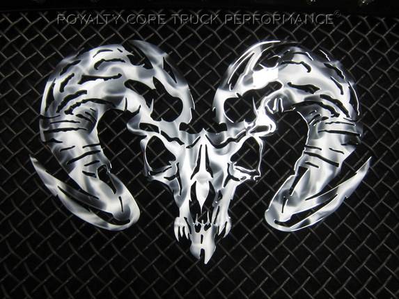Ram Skull Airbrushed