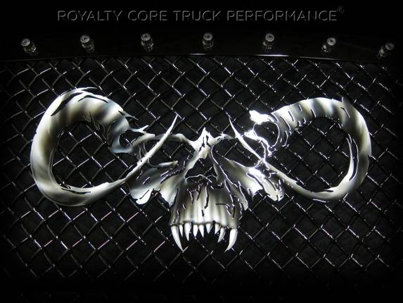Goat Skull Airbrushed