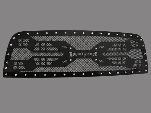 RC5 Grille — Royalty Core custom truck grille with center bar and RC logo, front view